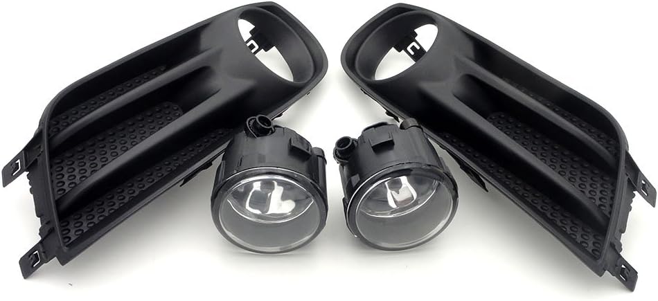 1 Set Bumper Driving Clear Fog Lights Lamps W/Cover Generic fit for Nissan Tiida 2012-2016
