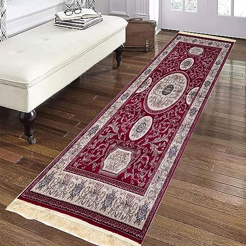Tapis de cuisine lavable 50x70 cm rouge antidérapant