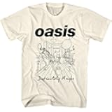 Oasis Band T Shirt Definitely Maybe Adult Natural Short Sleeve 90s Rock Music Vintage Style Graphic Tees