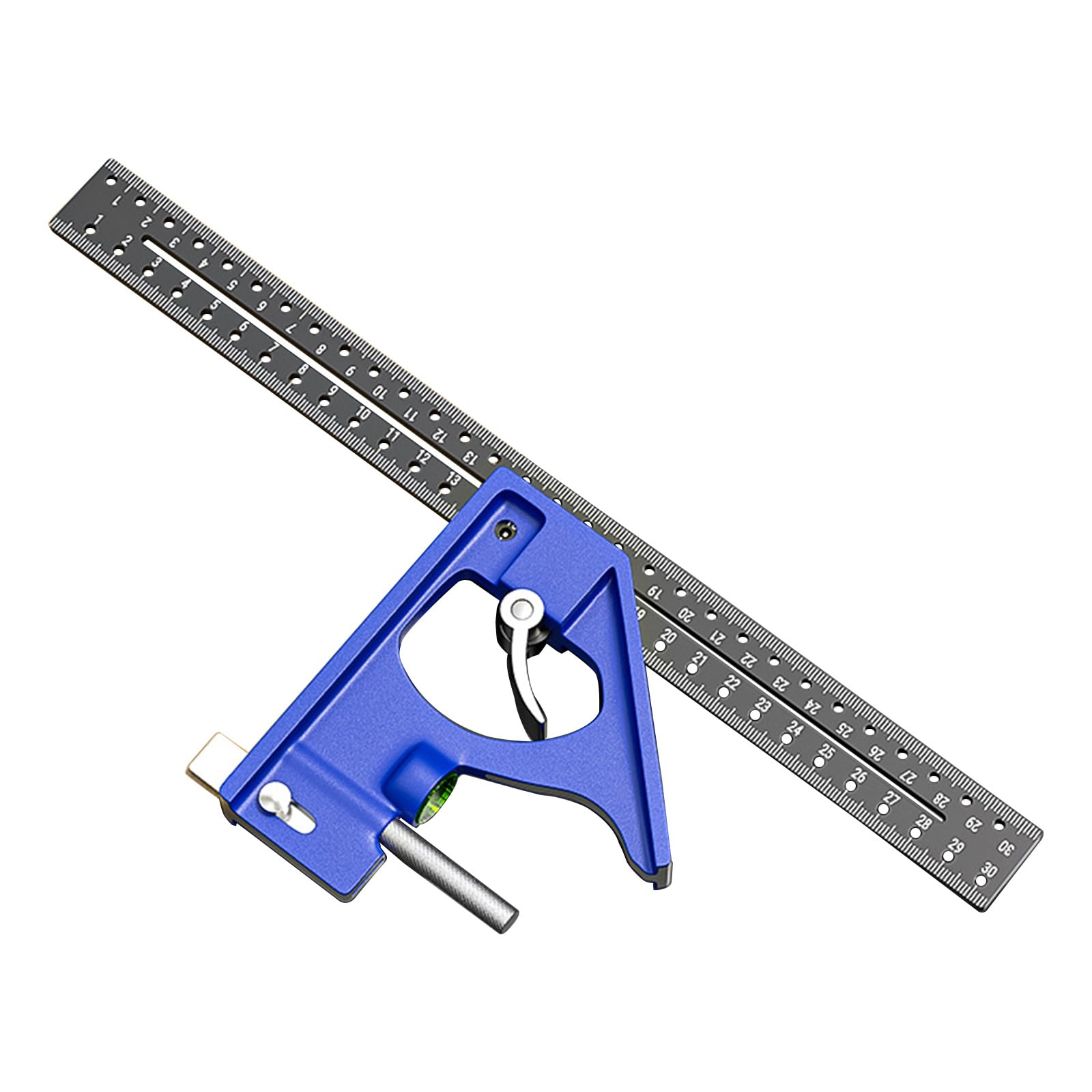 Apglsxy Multifunction Point Of View Ruler With Positioning Holes Professional Aluminum Measuring Tool For Carpentry Adjustable Angles Rulers With Locking Start