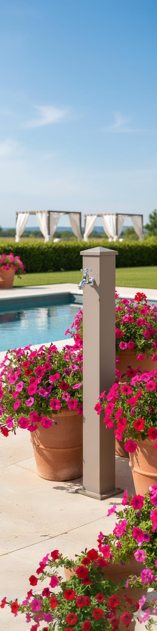 belfer Fontaine de jardin avec robinet 42/RE Taupe