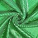 Faux Sequin Knit Fabric Shiny Dot Confetti for Sewing Costumes Apparel Crafts by the Yard (1 YARD, Green)