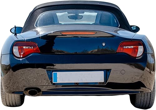 HECASA Parte superior suave convertible compatible con BMW Z4 2003-2008 de 2 puertas con parte superior negra con ventana de vidrio transparente con
