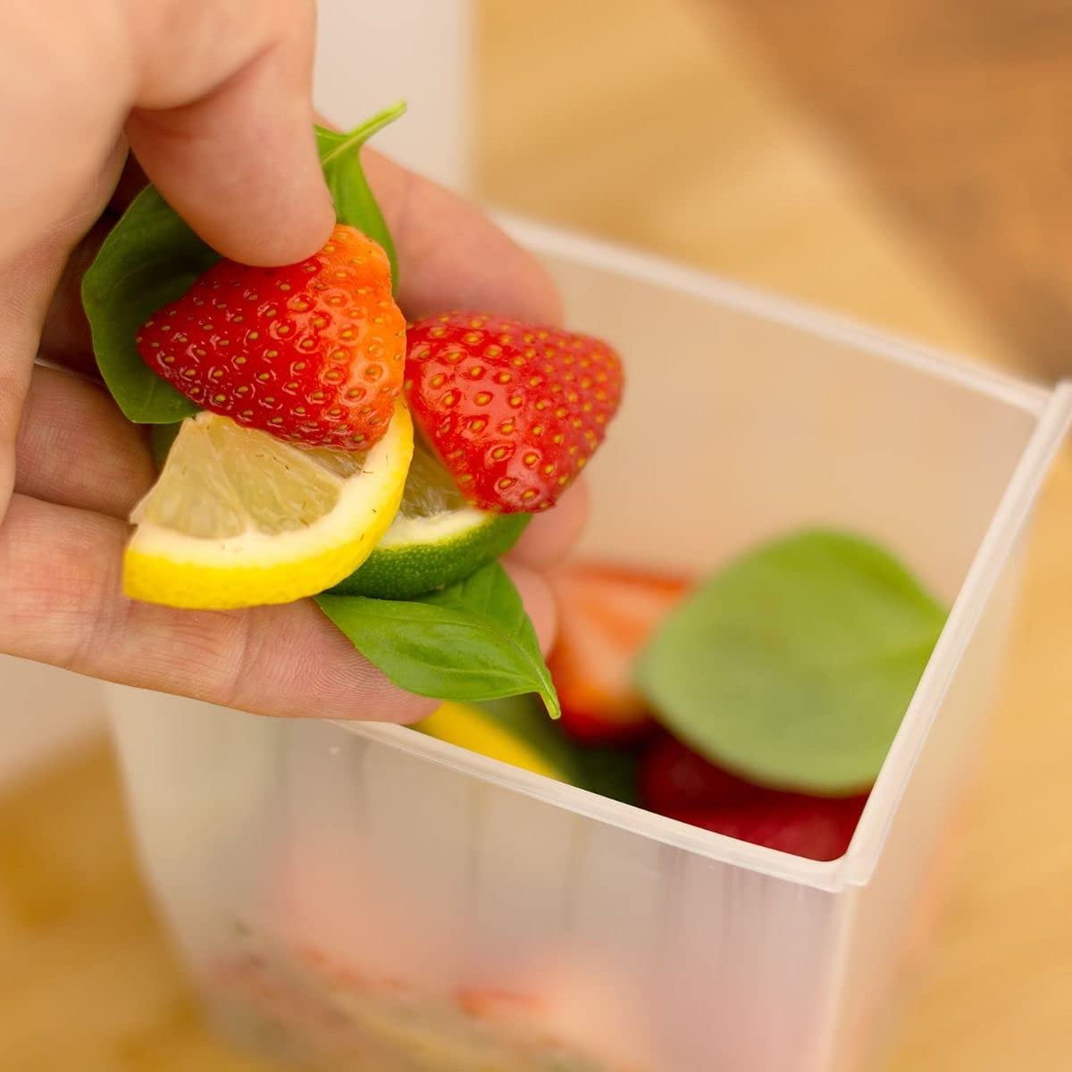 Bar Amigos Contenitore per infusione di frutta 3,5 l PETG rubinetto bevande serbatoio