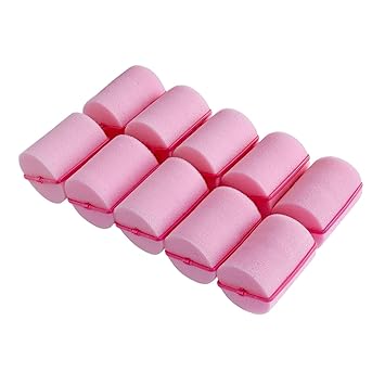 24 Pieces Foam Sponge Hair Rollers - Soft Sleeping Hair Curlers Flexible Hair Styling Curlers Sponge Curlers for Hair Styling (2inch, Pink)
