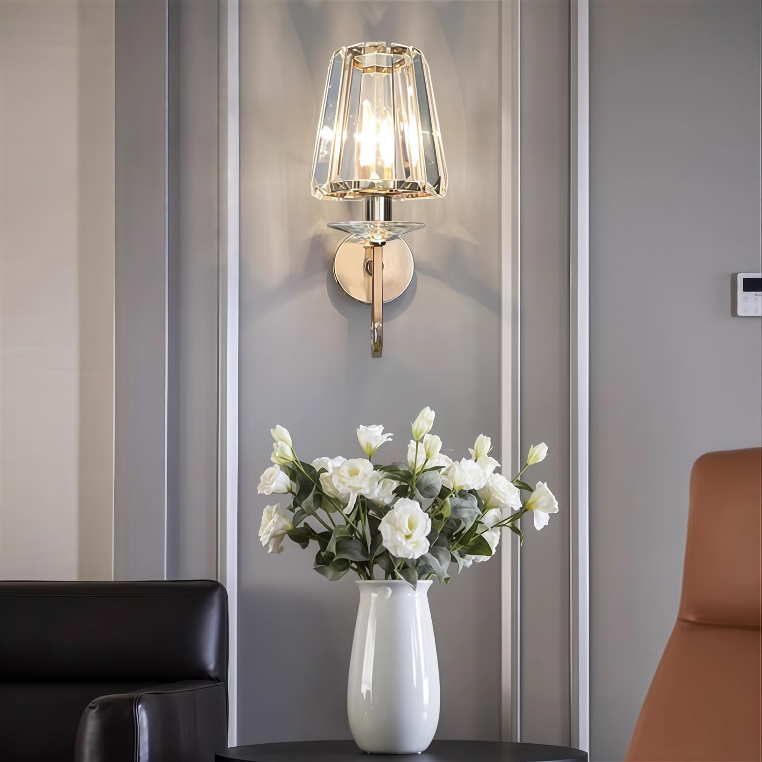 Lampe Murale LED Économie d'énergie Efficace Lumières de nuit Moderne Simplicité Créativité Chambre à coucher Le Salon À côté du Canapé Le Couloir Salle d'étude Intérieur Cristal trapézoïdal