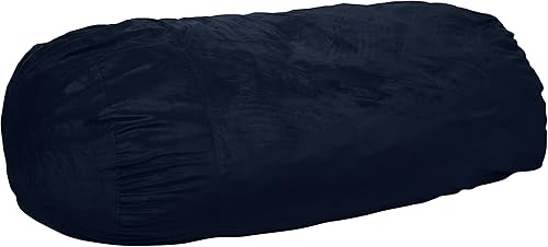 Miniatura 186 de Chill Sack Silla de puf, tumbona de 6 pies, microgamuza azul marino - solo funda Microsuede,Microsuede - Negro - Solo funda,Microsuede - Camel -