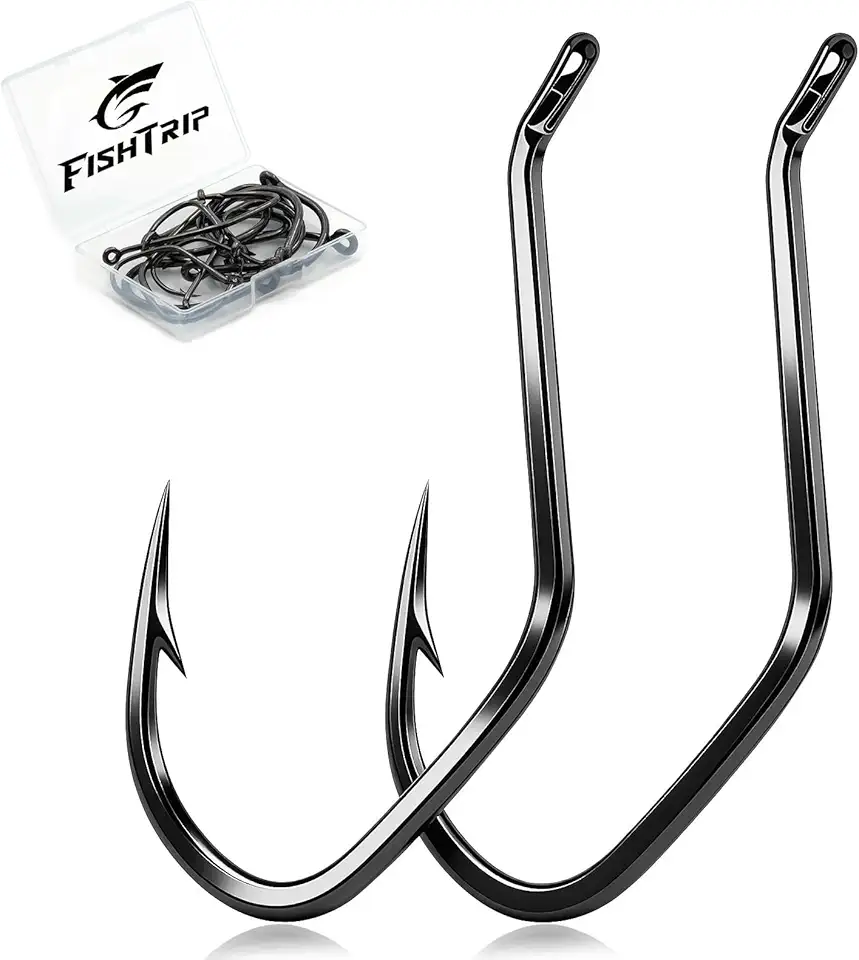 Anzóis para Pesca de Bagre Big River Hooks, 25 Unidades, Isca Viva Cortada, Anzóis para Pesca de Bagre E Bagre-Cabeçudo Em Água Salgada E Doce (3/0)