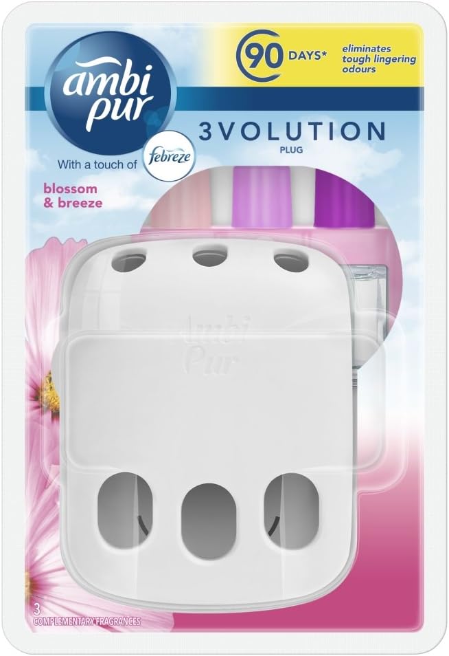 Ambi Pur 3Volution Blossom and Breeze Air Freshener Plugin Starter Kit