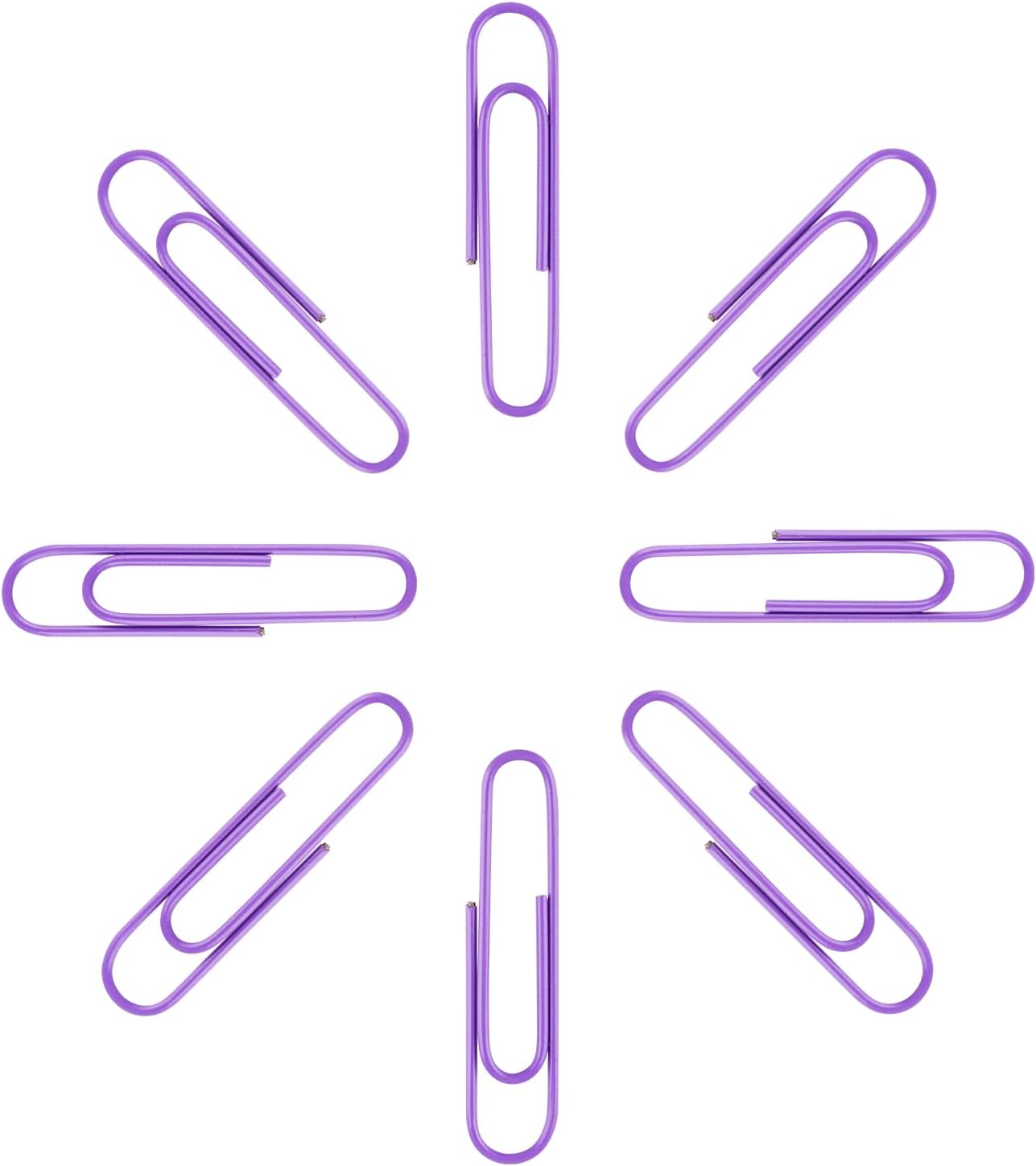 Jumbo Paper Clips, 2 Inch Large Paper Clip, 100 pcs Paperclips (Jumbo, Purple) image 3 of 5 B09MVS357L
