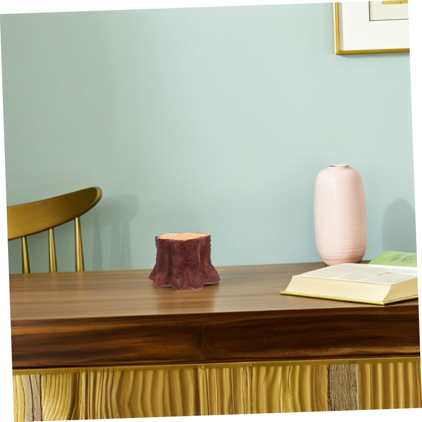 TOYANDONA Luz De Noche Para Habitación Infantil Luz De Noche Con Forma De Tocón De Árbol Mini Lámpara De Tronco De Madera Sintética