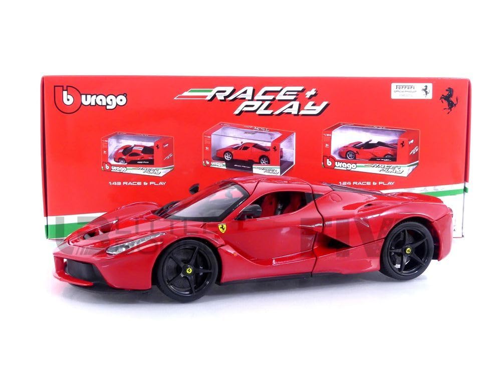 Bburago- Miniatura Auto da Collezione, 16001RR, Rosso/Nero