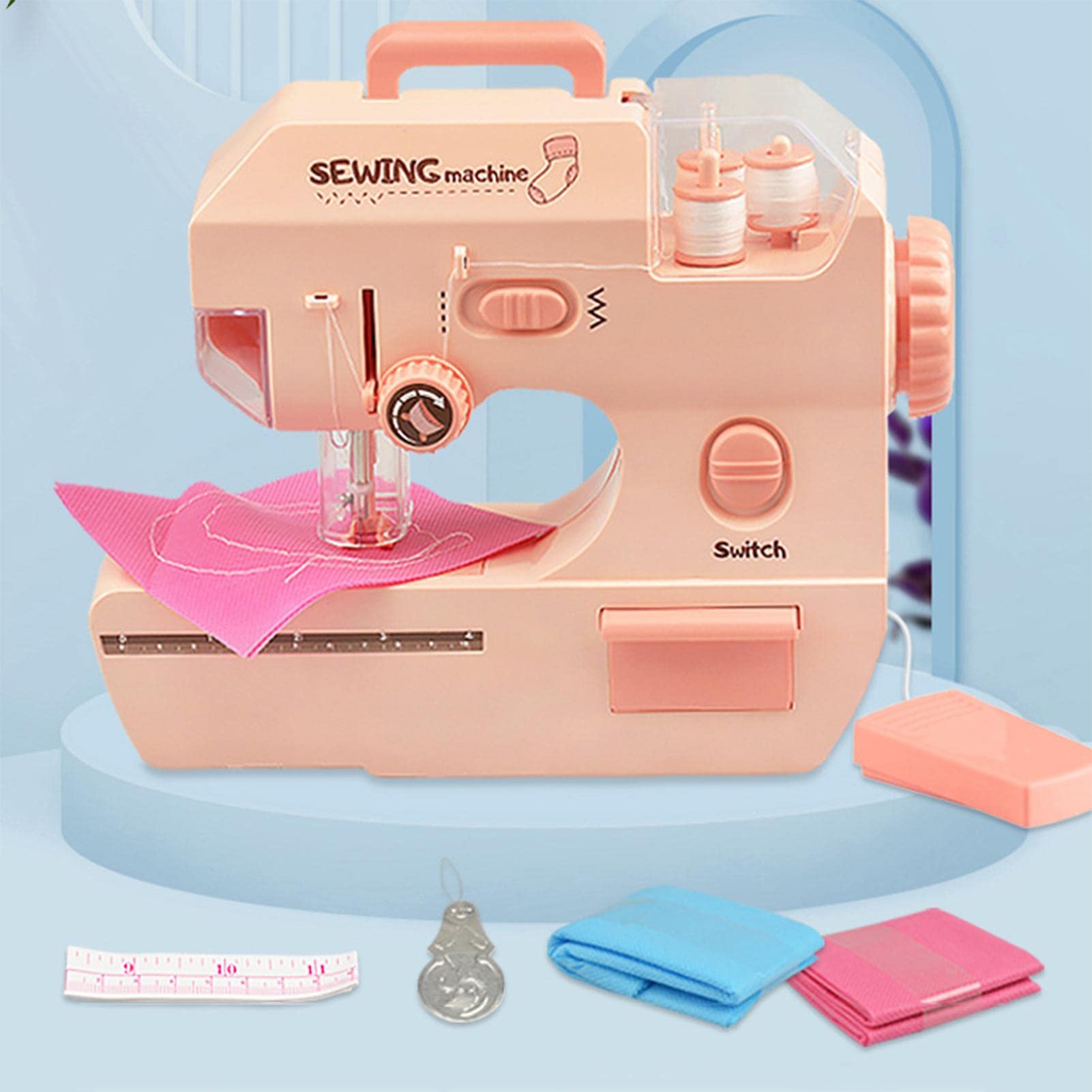 Gusengo La Máquina Coser - Mini Máquina Coser Para Principiantes Máquina Coser Eléctrica Portátil, Kit Costura Para Niños 8 A 12 Años, Niñas Niños Principiantes Regalo