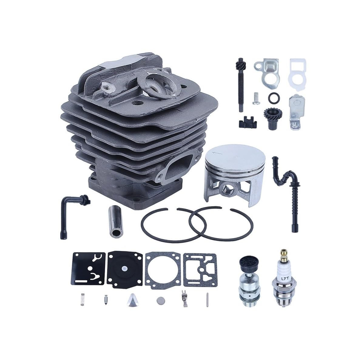 Piezas de repuesto Kit de línea filtro aceite y combustible cilindro 48mm, con 034 036 MS340 MS360, repuestos motosierra, reemplazo 11250201215 Motosierra