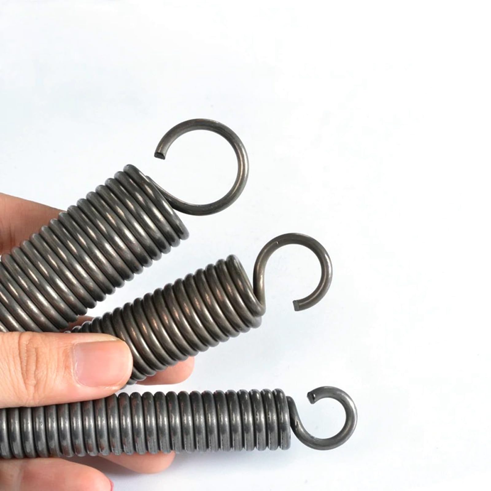 Molla di estensione in acciaio resistente, diametro del filo 6 mm, molla elastica con ganci per progetti industriali e fai da te
