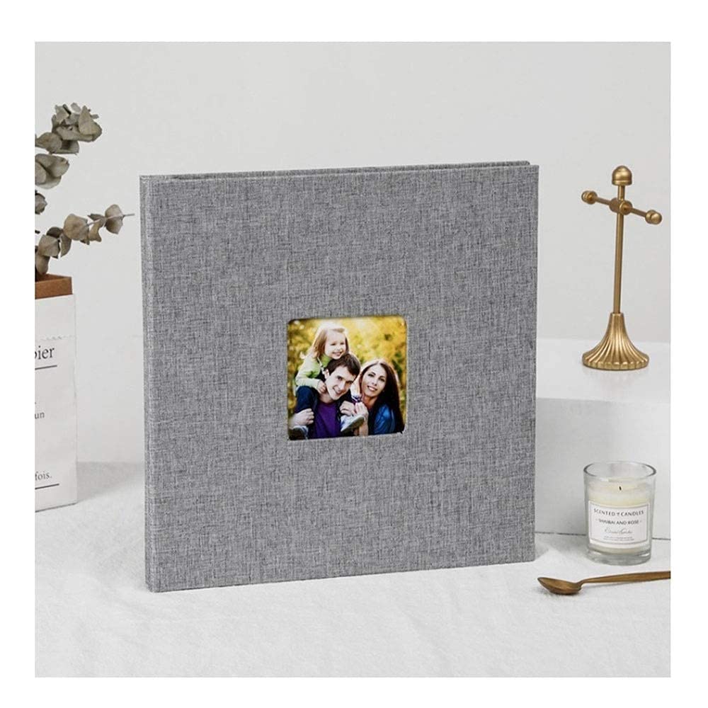 Autoadhesivo Cine Álbito Scrapbook Burlap Diy Álbum Moderno Estilo Cubierta de Lino Capacidad Manual Manual Creativo Álbum Niños Amantes de la Familia Álbum de Boda Memoria Presente Memorias Lib