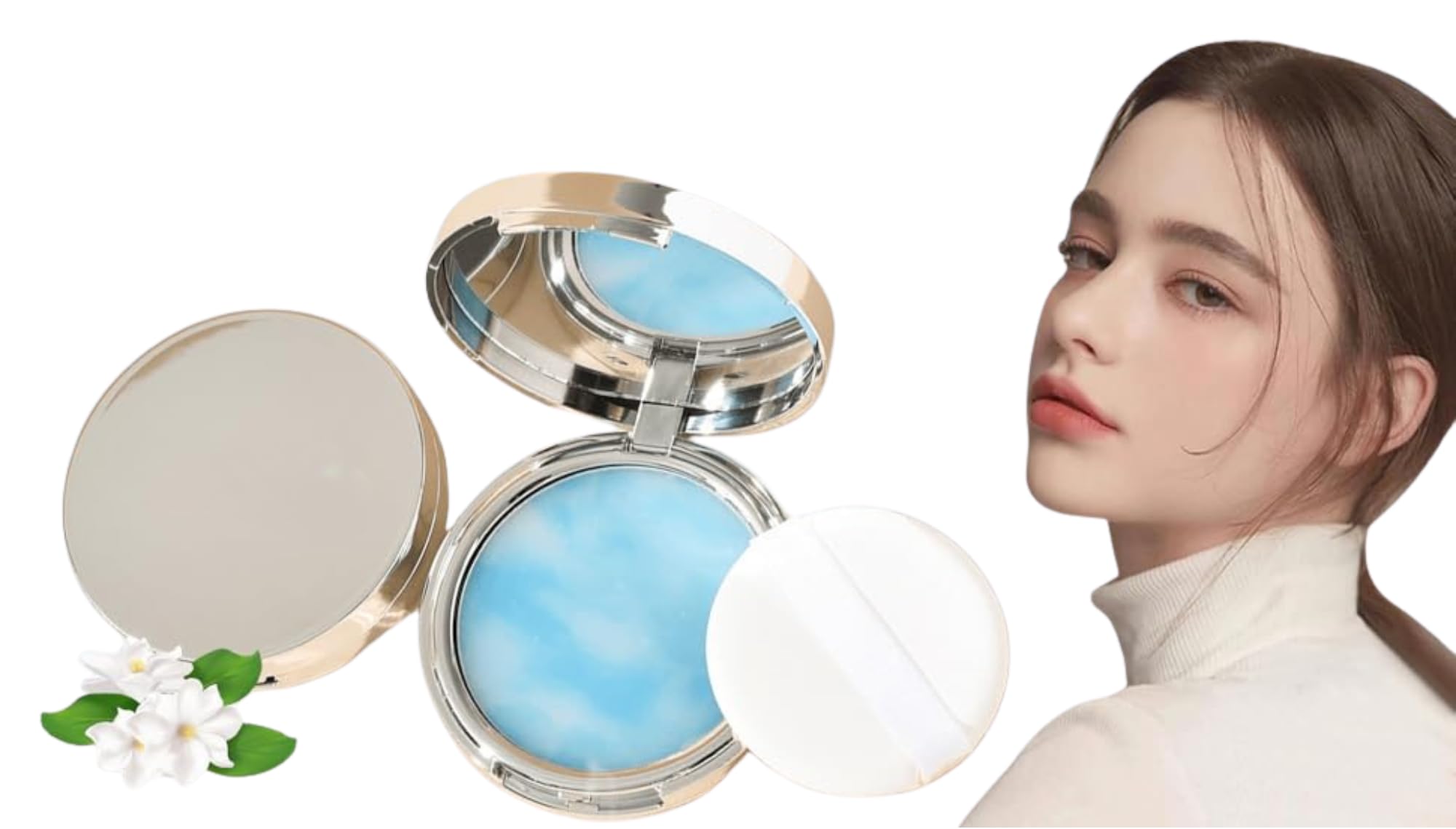 Oil Control Gel Compact Powder for Women - Mattifying Formula for Long-lasting Shine Control, Poreless Skin - Best Oil Control Makeup for Oily Skin, Minimize Pores, and Achieve a Matte Finish (Pack-1)-image-45