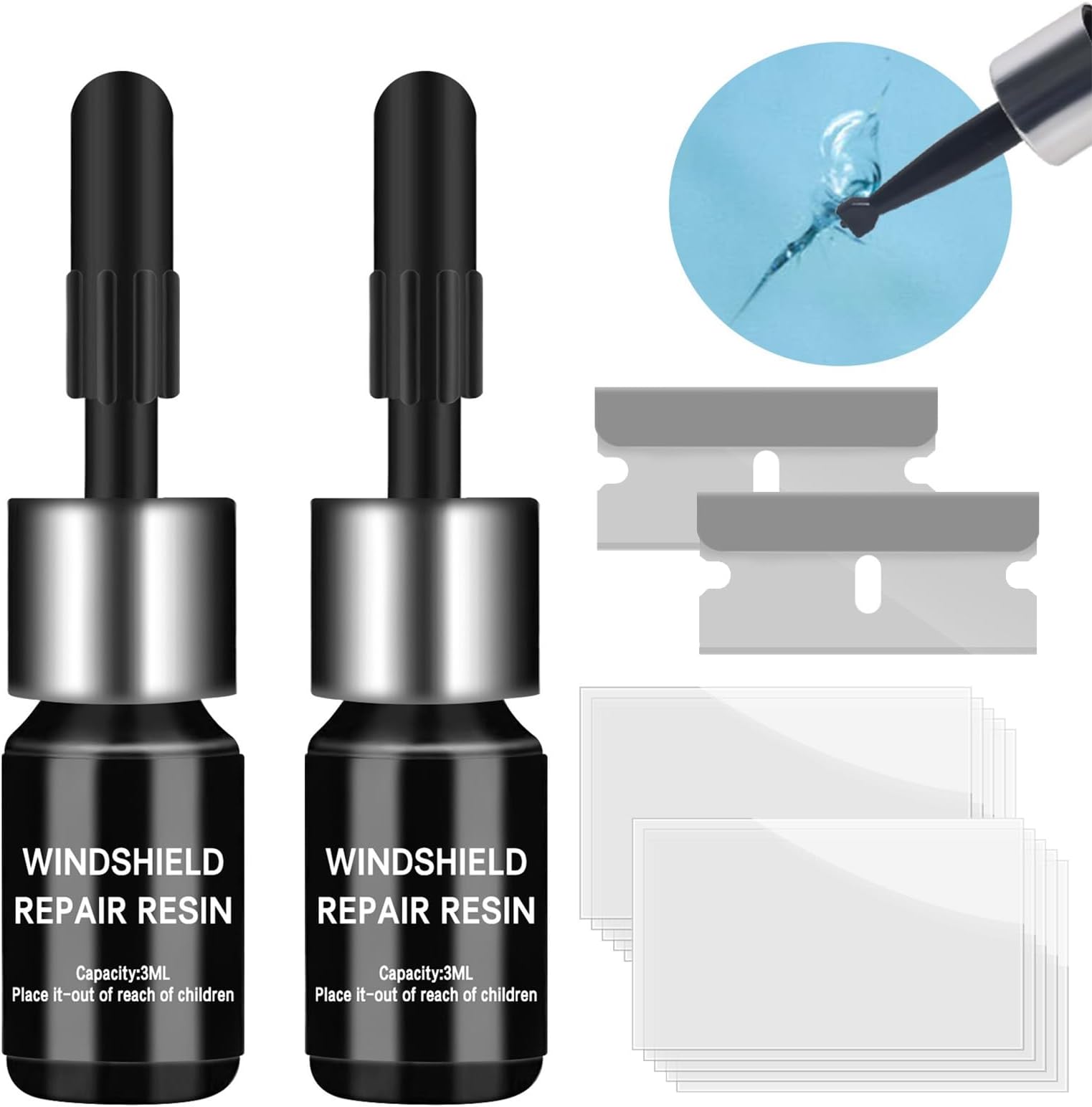 lanmusic Windshield Repair kit, DIY Glass Cracked Repair Kits, Car