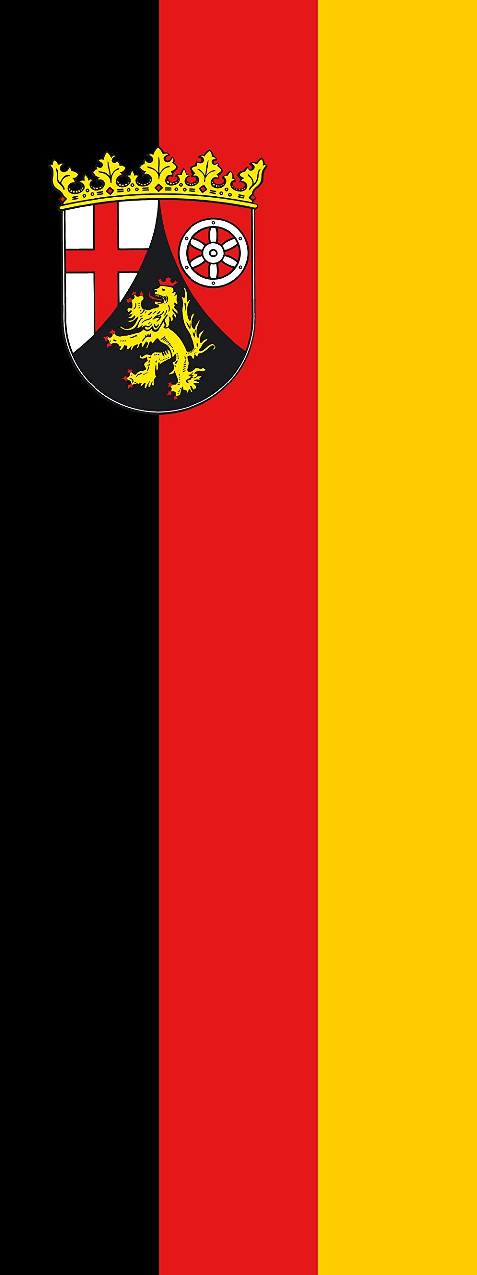 Drapeau Rhénanie-Palatinat de 400x150cm idéal pour pavoiser vos événements