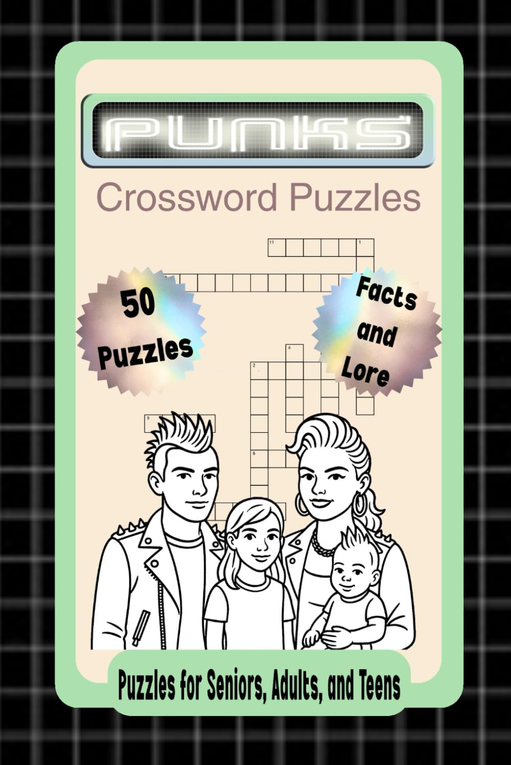 Punks Crossword Puzzles: Crossword Puzzles with Easy to Read Print about everything Punks Subculture and Punk Music | 6x9 inches, 102 pages | 50 ... Gift for Vacations, Holidays, and Relaxation