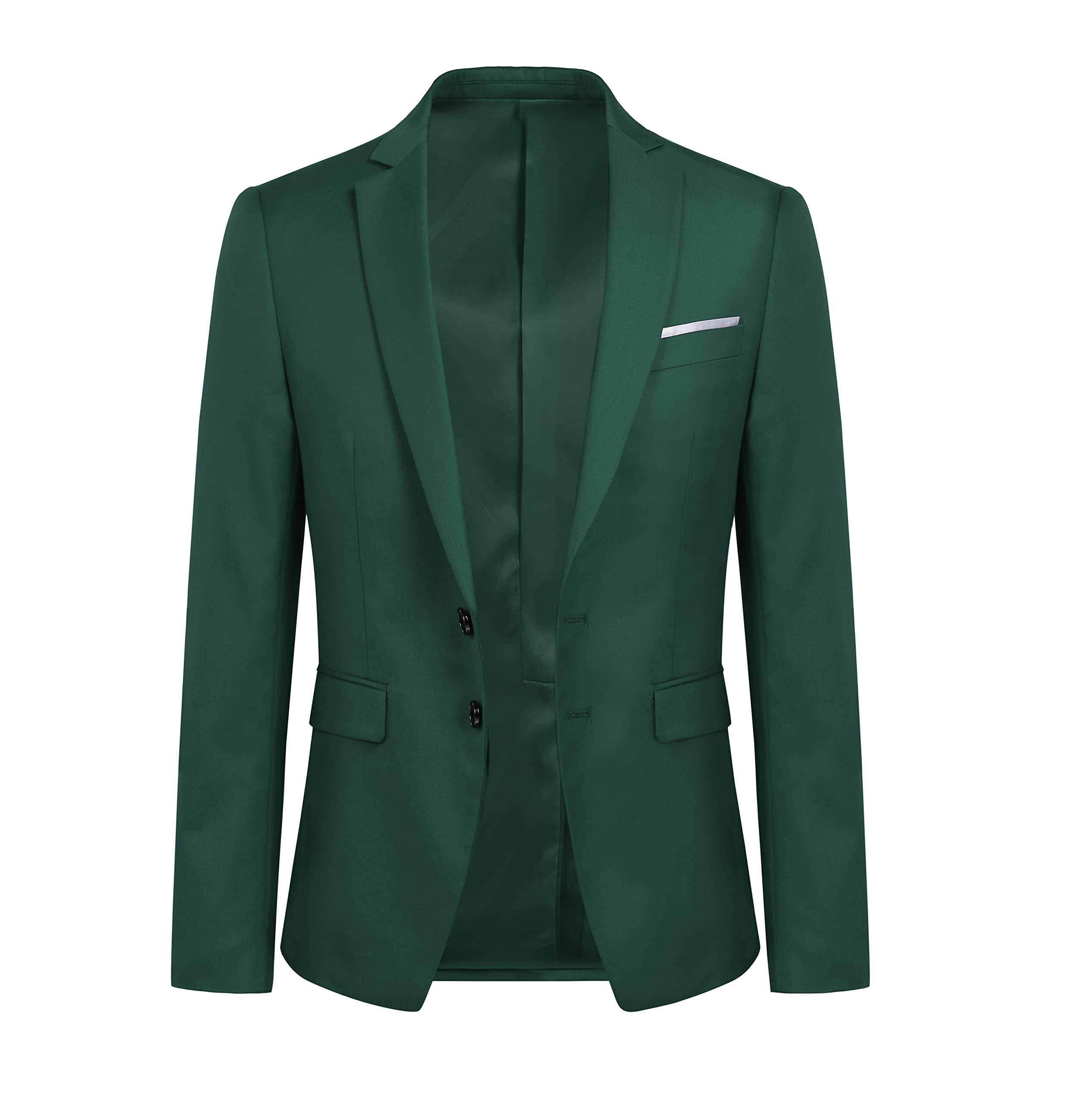 YOUTHUP Costume Homme 2 pièces Slim Fit Mariage Smoking Blazer d'affaires Couleur Uni Veste et Pantalon