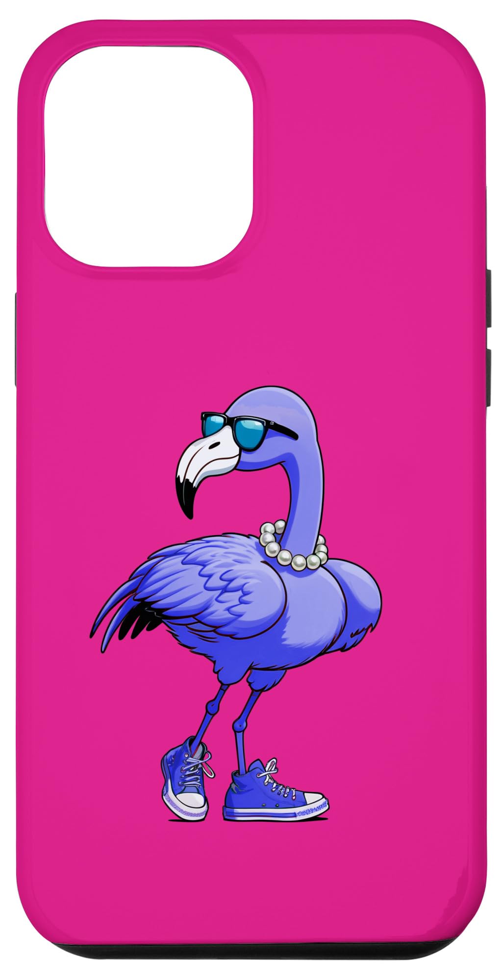 iPhone 13 Pro Max Blue Flamingo Pearls Comma La Kamala Harris 2024 Case
