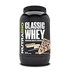 NutraBio Classic Whey Protein Powder- Full-Spectrum Amino Acid Profile - No Fillers, Artificial Colors, Preservatives - Low Glycemic Index - (Chocolate Peanut Butter, 2 Pounds)