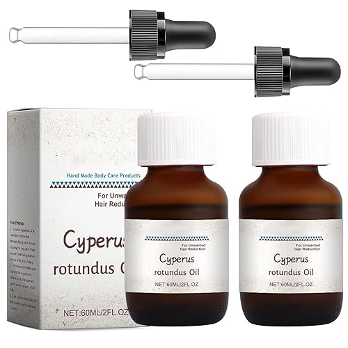 Aceite Cyperus Rotundus, 4 onzas líquidas de aceite Cyperus Rotundus para depilación, aceite natural de Chipre con gotero, reduce el crecimiento del