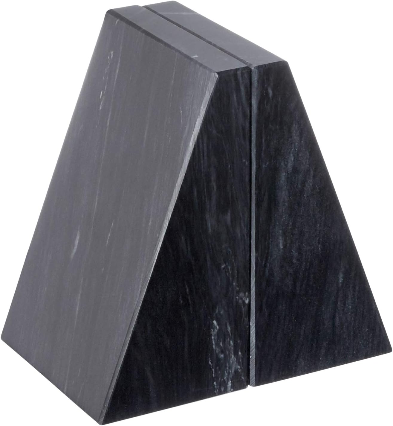 Fox Run Triangular 100% Natural Polished White Marble Bookends 4 x 3 x 6 inches : Home & Kitchen