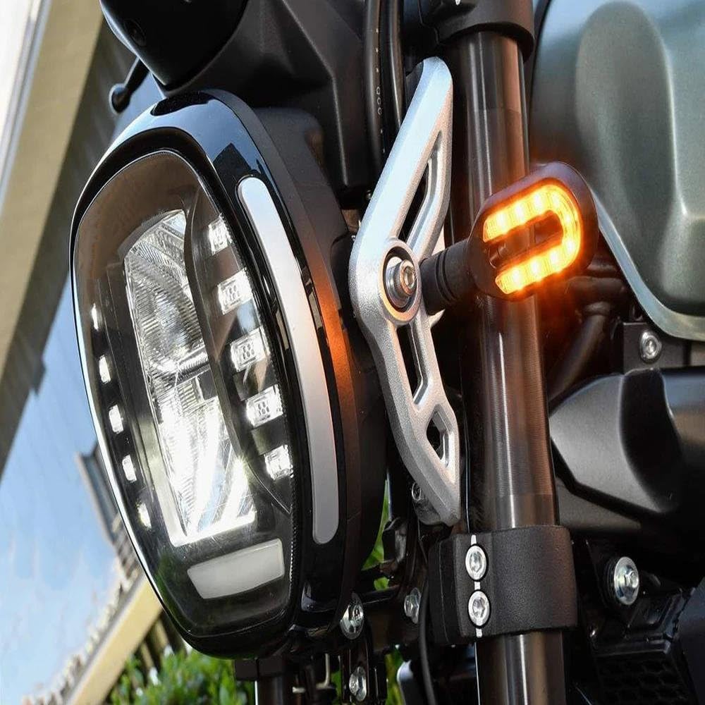 Freccia svolta Moto Anteriore Sinistro Indicatore Direzione Posteriore Destro Lampada Per Loncin Per Voge Per Valico 200 300 500 525AC(Posteriore destro)