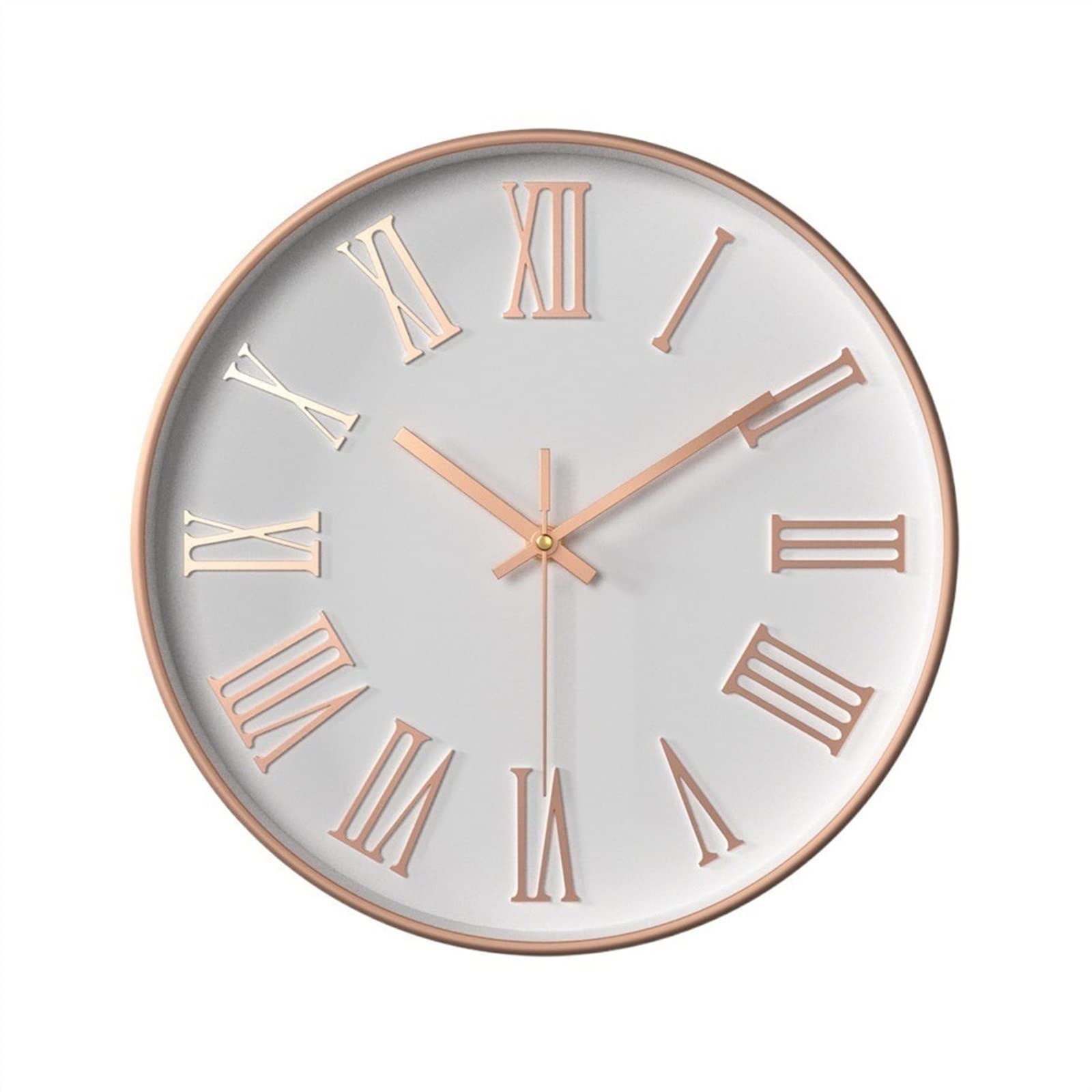 Aioneer Wall Clock Fashion Light Luxury Quartz Clock Wall Mounted Bedroom Silent