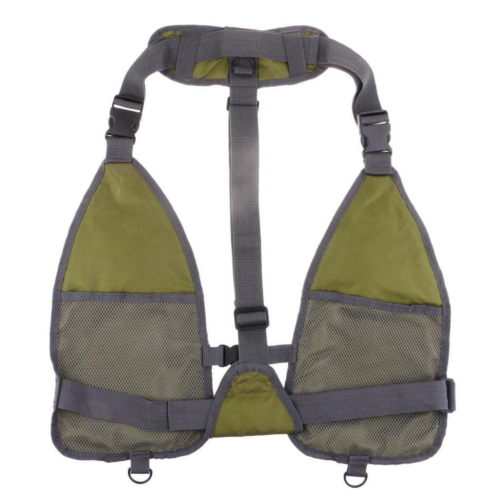 Baoblaze Gilet de Pêche, Gilet de Chasse, Vêtement de Pêche En Filet Multipoches, Ajustable, été