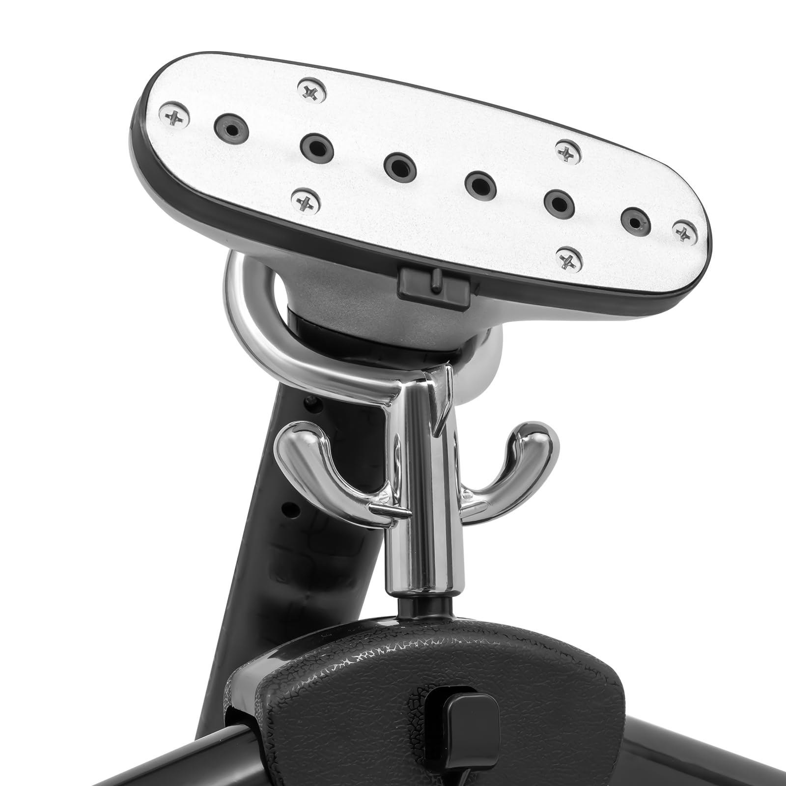 Plancha de vapor vertical de 2200 W para todos los tejidos (3 L, negro, plata)