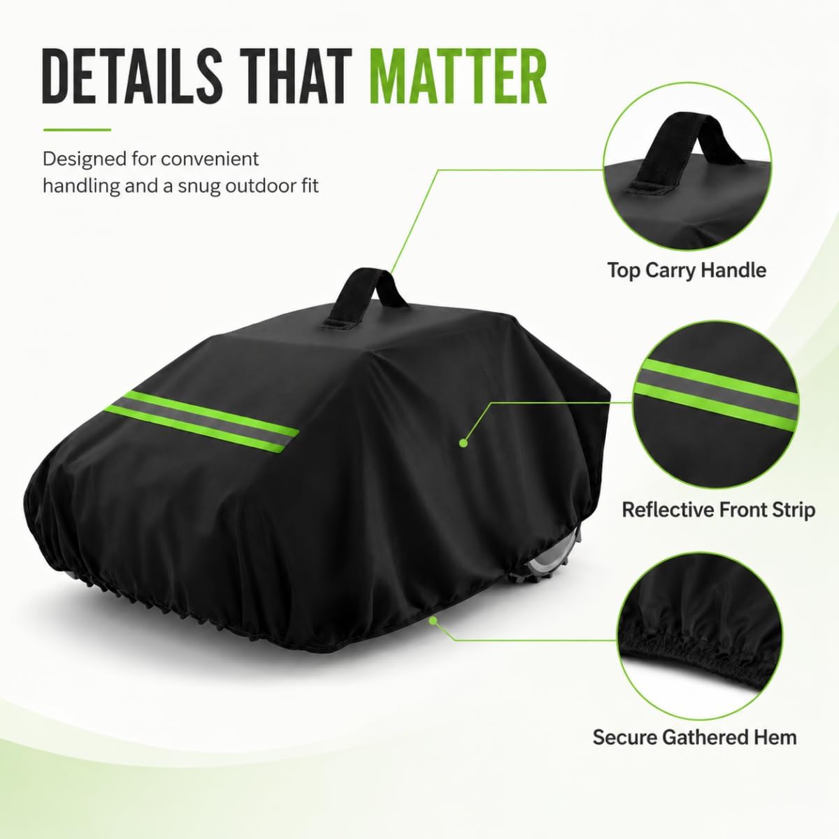 Abris Robot Tondeuse pour Mammotion Luba 3 AWD 5000, Housse Imperméable 600D Oxford avec Bande Réfléchissante et Poignée