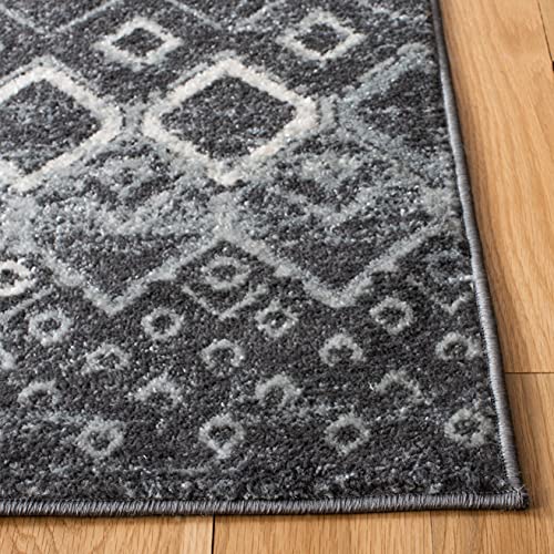 Tapete decorativo SAFAVIEH 9' x 12' Boho gris miniatura 3