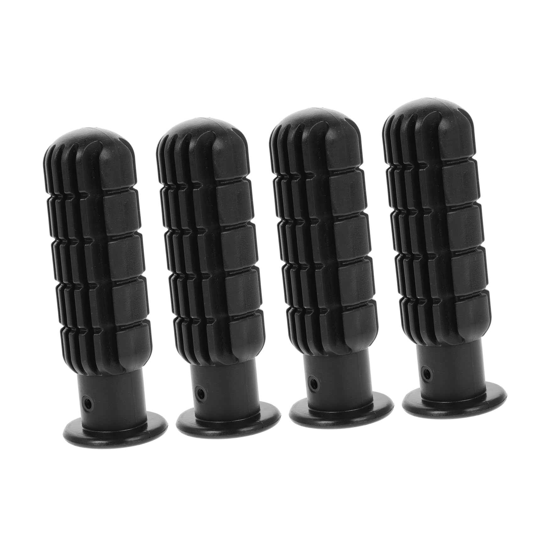 Yardwe 4 Maniglie per Calcio Balilla in Pvc Nero Ergonomiche Antiscivolo per Tavoli da Calcio 0,7m