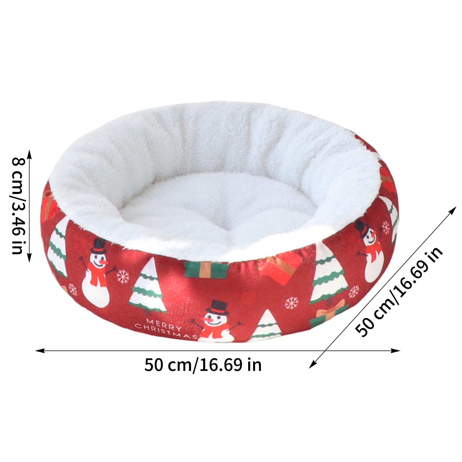 Katzenmatte für den Winter, bequemes Weihnachtssofa, beruhigend für Haustiere, weiches Kissen für Kätzchen, mit Transportbox und Hundehütte, für Zuhause, Wohnung, Schlafzimmer, Wohnzimmer, Balkon