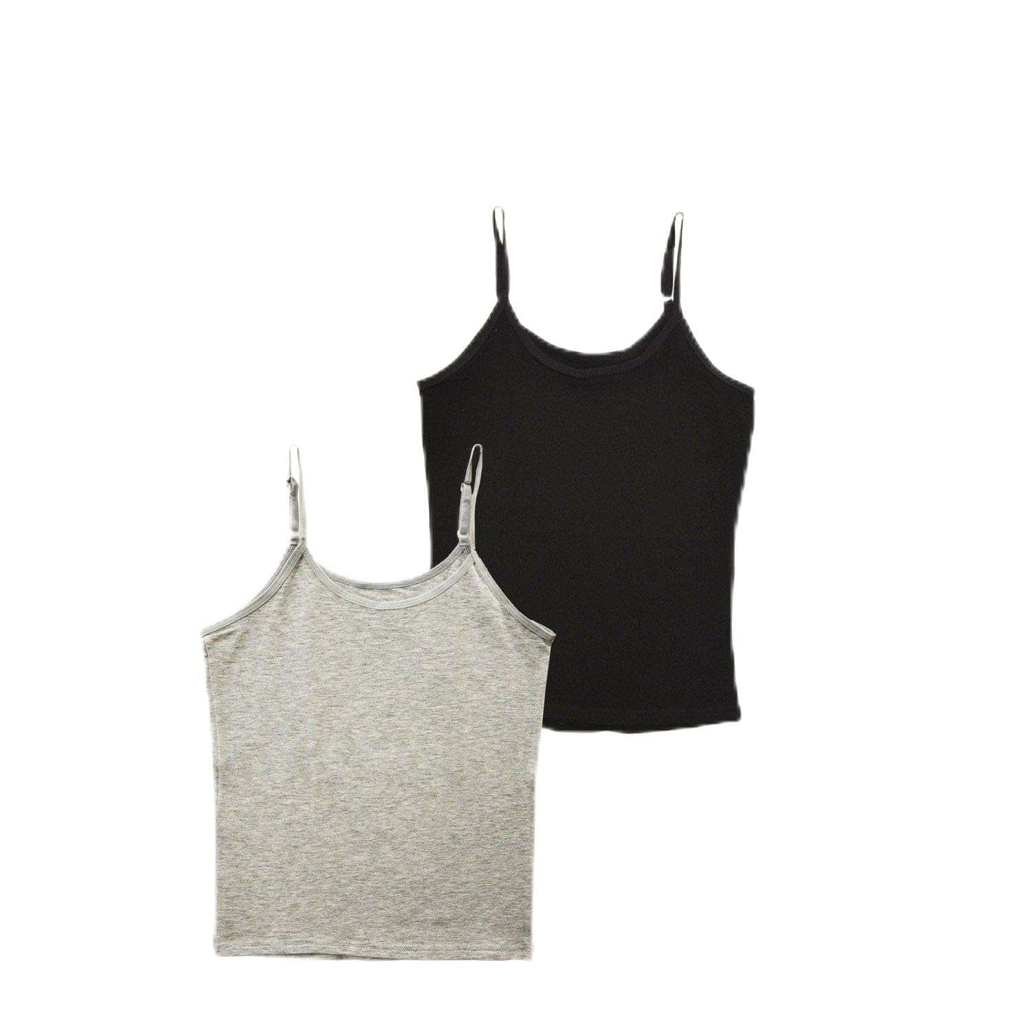 Cherokee Girls' Big 2-Pack Cotton Cami Tank Top with Adjustable Straps