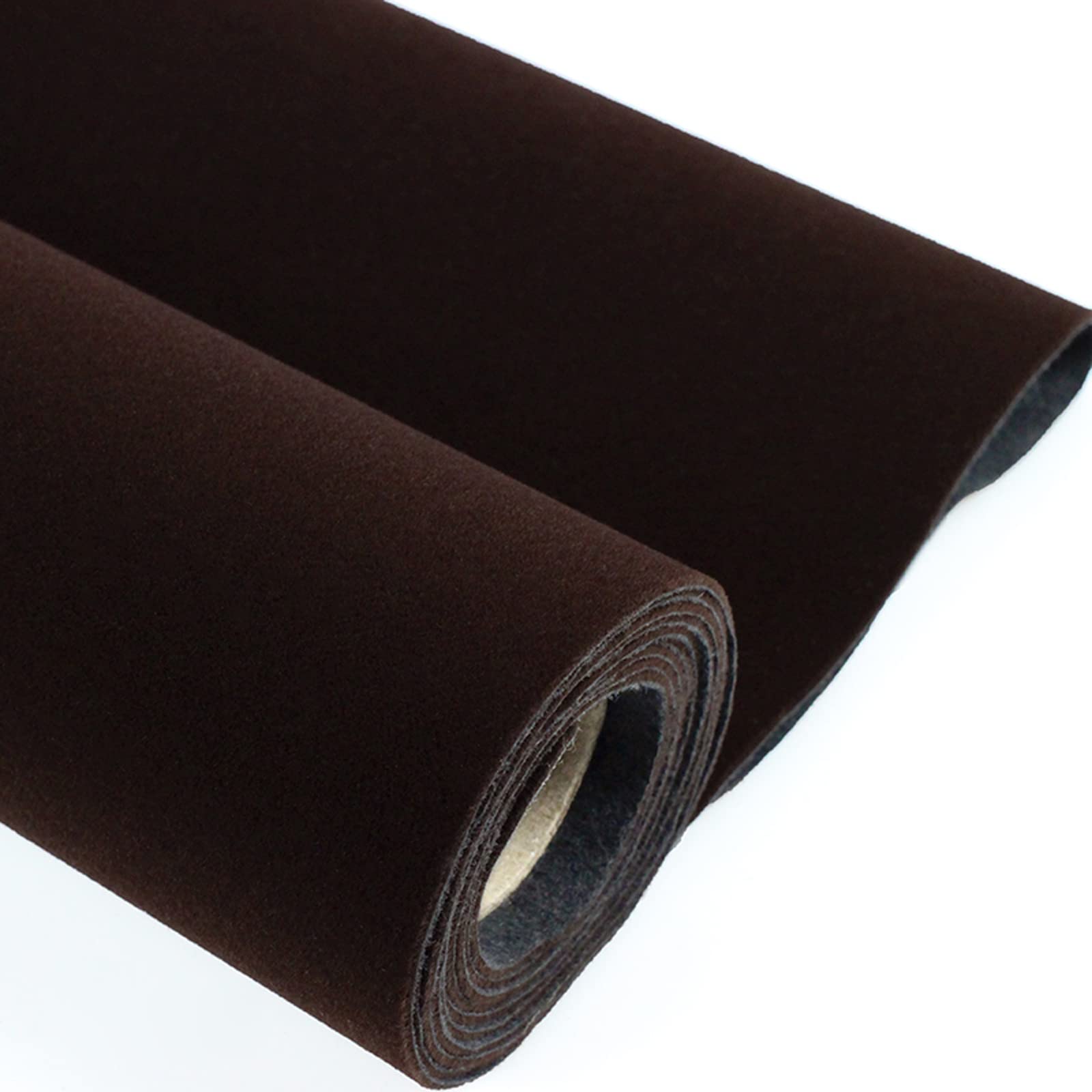Samoprzylepna aksamitna wyściółka aksamitna, Samoprzylepna tkanina filcowa aksamitna, szerokość 1,5 m, wielokolorowa, różne długości(Dark Brown,1.5 * 2m)