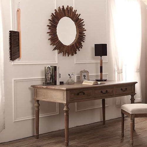 Miniatura 6 de Cepillo de mango de madera de 14.8 pulgadas de largo, cepillo de banco para chimenea, cepillo de cerdas suaves para sofá, cama, hogar, taller