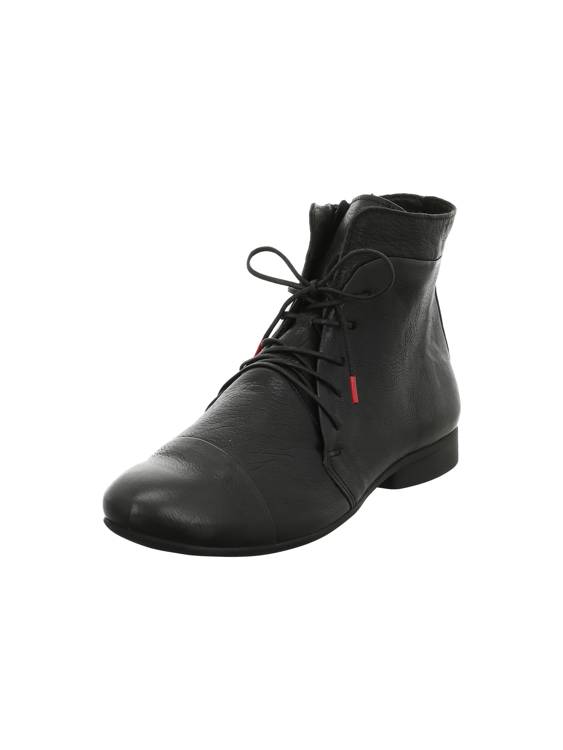 THINK Stiefeletten Guad-2 West-End Booties, chromfrei gegerbtes Leder, schwarz, Größe 38 EU