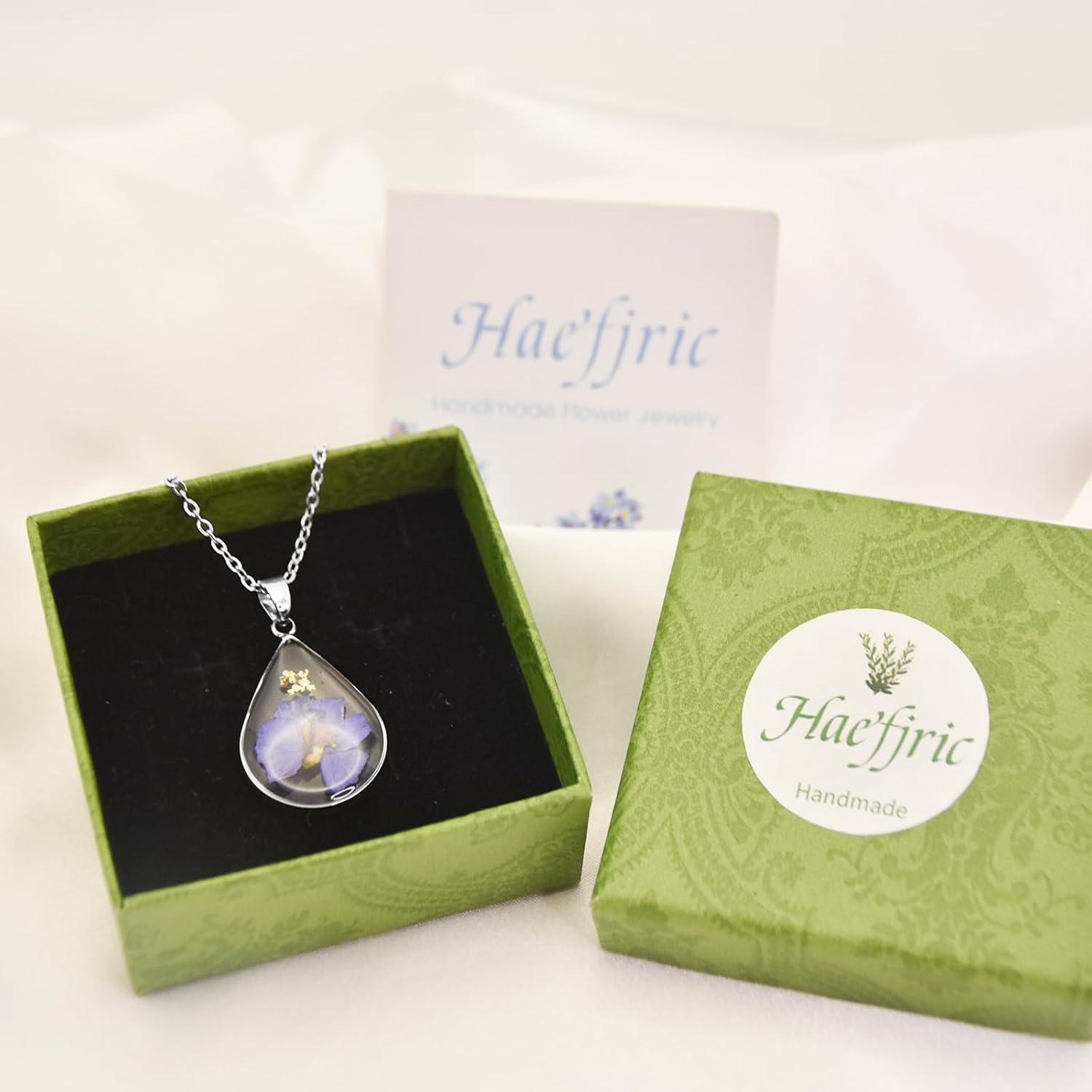 Pressed Flower Necklace,Personalized Handmade Necklace,Birth Flower Necklace For Women,Unique Resin Flower Necklace,Perfect Gifts For Birthday,Party, Christmas-18 - Image 6