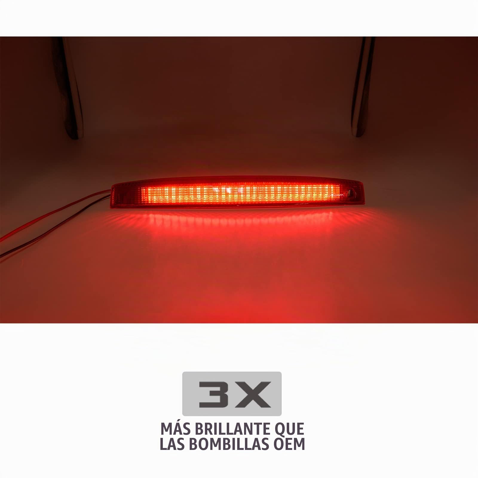 1 luz de freno trasera LED de lente roja CHMSL central de montaje alto para MK2 Renault Megane II Estate 2003 2004 2005 2006 2007 2008 2009