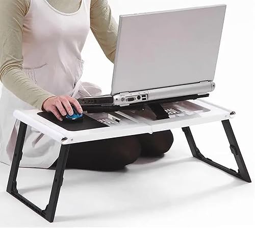Airbin Mesa para laptop soporte de cama bandeja de regazo para sofá computadora portátil plegable ajustable