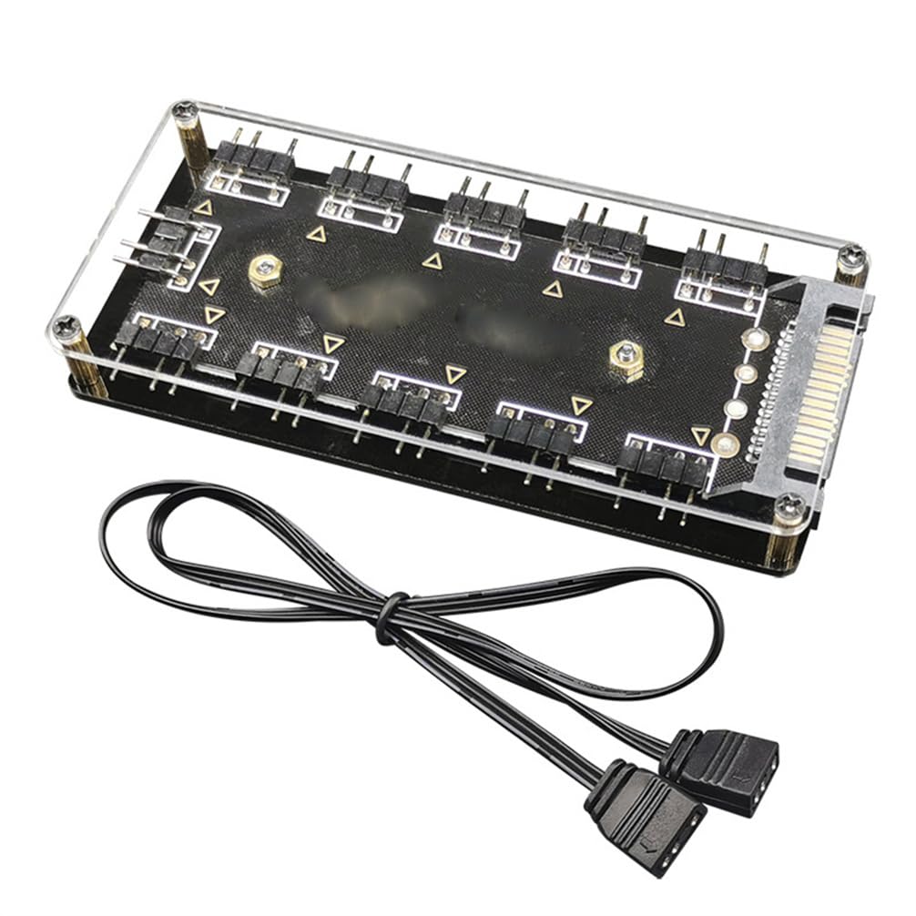 5V 3-Pin Rgb 10 Hub Splitter Alimentazione Sata Adattatore 3Pin Argb Cavo Di Estensione Acquista In Modo Economico - Spedizione Gratuita, Recensioni Reali Con Foto - Foto 5