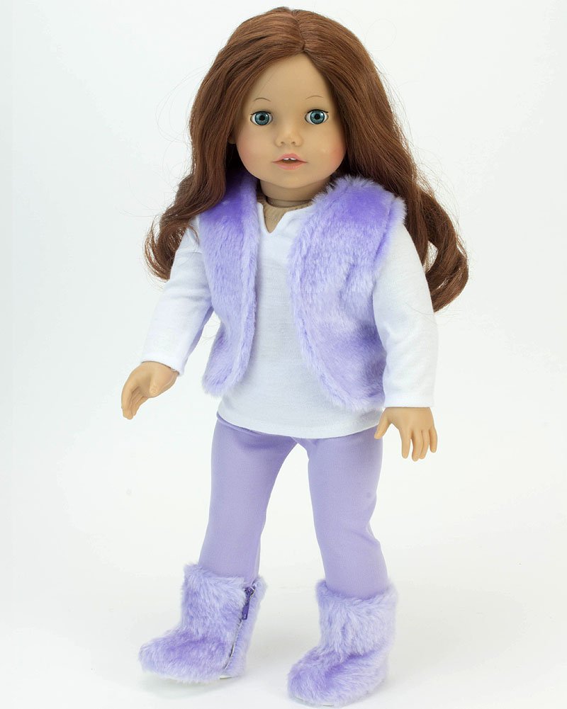 Set De Ropa Para Muñeca De 18 Pulgadas – 4 Vestidos, 4 Zapatos Y 4 Perchas, Regalo Ideal Para American Girl