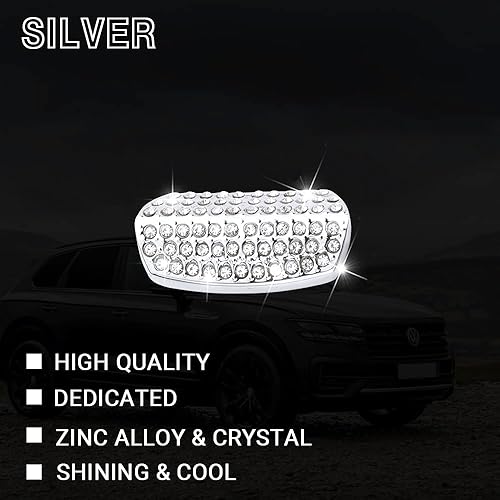 Miniatura 5 de 1797 Accesorios para Volkswagen VW Jetta Passat Tiguan e-Golf Atlas Arteon Brillante Volante U Forma Cubierta Trim Partes Adhesivo Cristal Plata