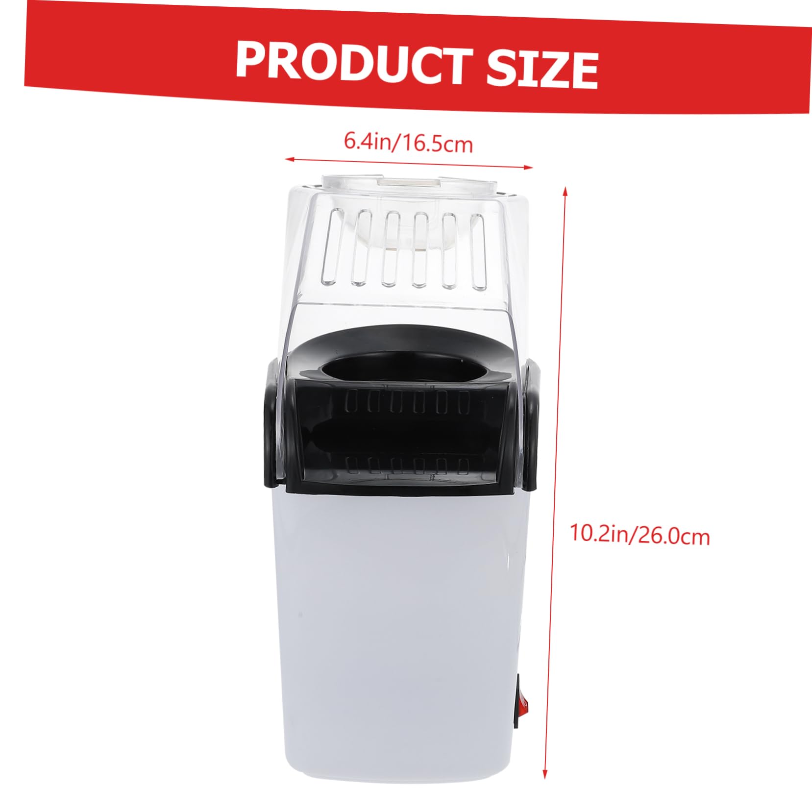 Cabilock 110v Home Popcorn Maker Popcorn Popper Machine Portable Non-stick Simple Operation Perfect for Home