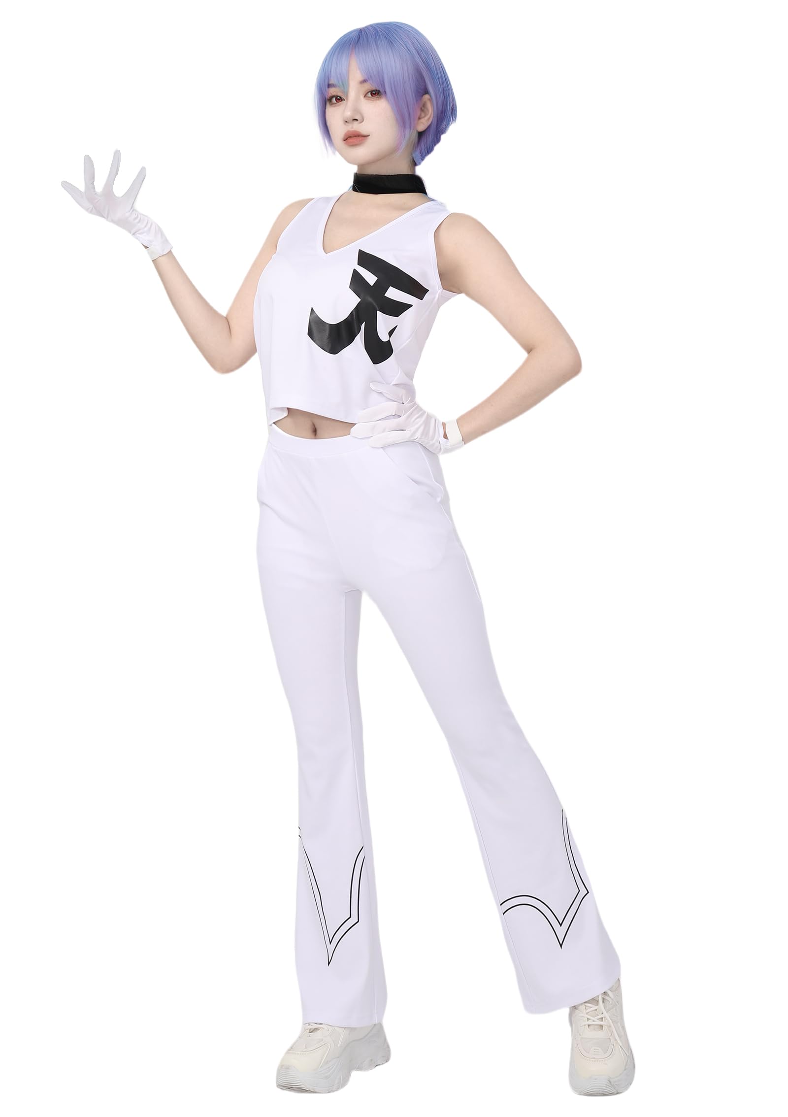 Polyester Cosplay Costume for Women White Full Set Outfits for Halloween