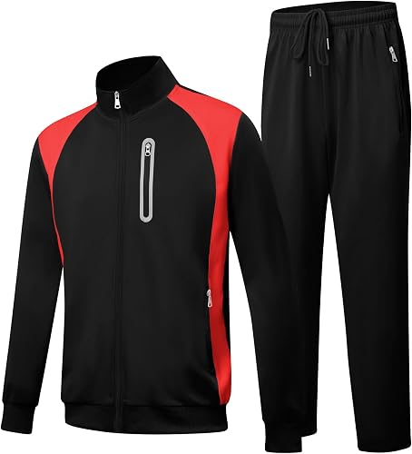 SWISSWELL Men's 2 Piece Tracksuit Athletic Hoodie & Sweatpants Sweatsuit